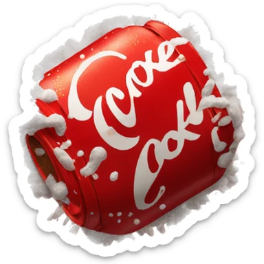Explosion of a coke sticker