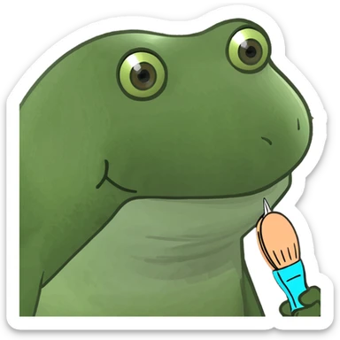 create hair brush with hair sticker