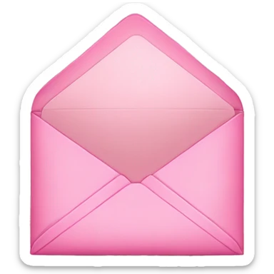 Pink envelope  sticker