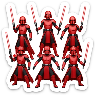 make red sith clan related propaganda sticker