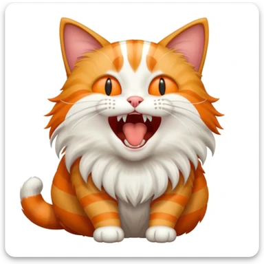 gatto che sbadiglia  sticker