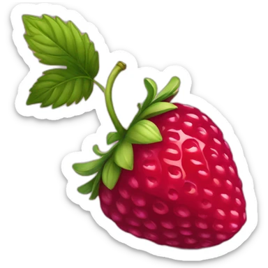 Bol de fraise de framboise et de myrtille sticker