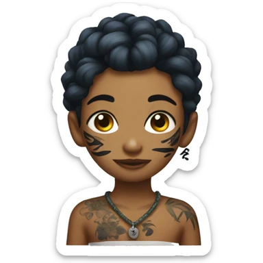 Sukuna with tattoos  sticker