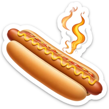 Hot dog smoking a joint sticker