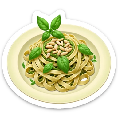 Pesto pasta sticker