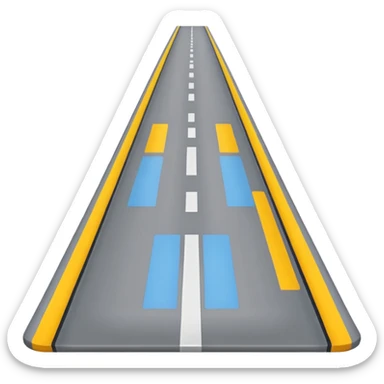 horizontal runway sticker
