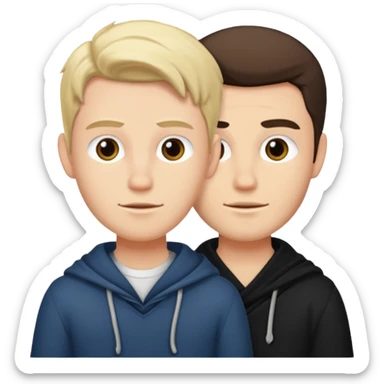 Klaus and ilijah sticker