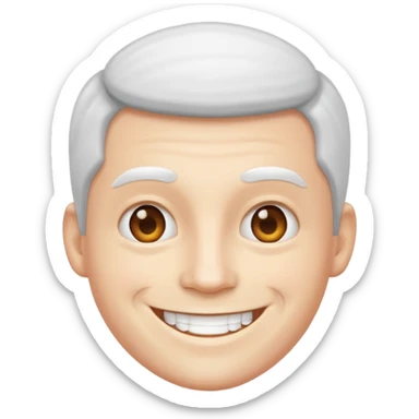 un hombre color piel blanco sticker