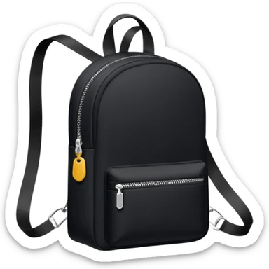 sac a dos plat noir sticker