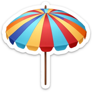 beach umbrella sticker