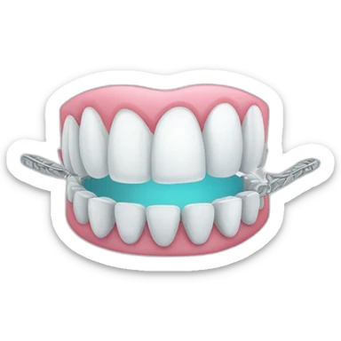 Dental braces sticker