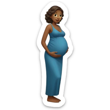 Pregnant wife sticker