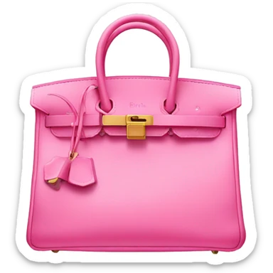 Birkin bag pink  sticker