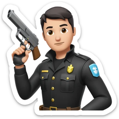 Crea un immagine con un uomo che fa il pollice alto stile fortnite  sticker