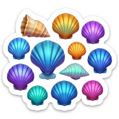 Sea shells sticker