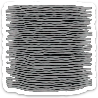 Filter icon with three horizontal black lines big to small  sticker