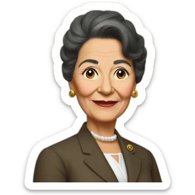 Former president Estela Martínez de Perón sticker