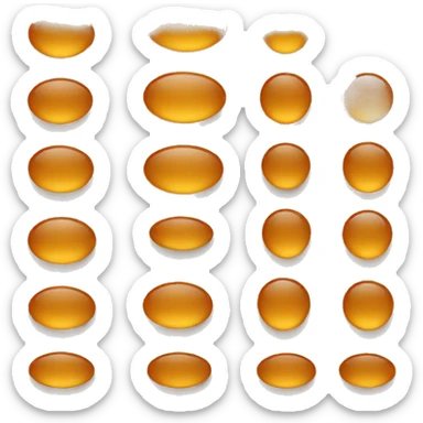 solid circle amber color sticker