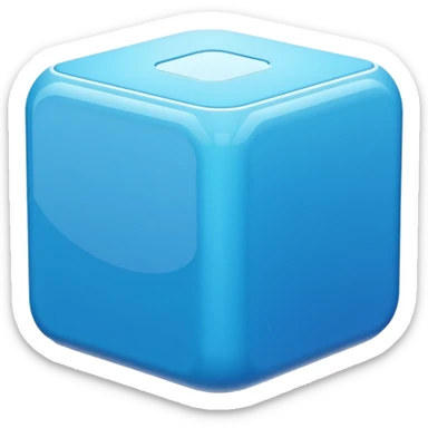  modern software box. Smooth 3D form, rounded edges, soft realistic lighting, minimalist design, no text or logos, neutral background. Rendered in the same realistic style as official Apple emojis (like the toolbox or laptop emoji). sticker