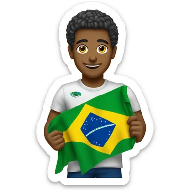 Criar bandeira do brasil sticker