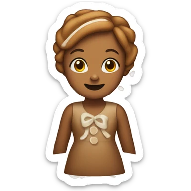 Gingerbread girl sticker