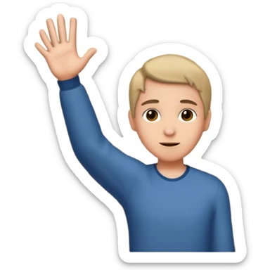 persona abriendo peurta sticker