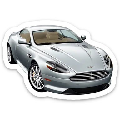 Aston Martin DB9 - Aston Martin (Model Year: 2016) (Iconic colour: Silver) sticker