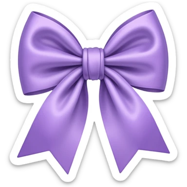 light purple bow sticker