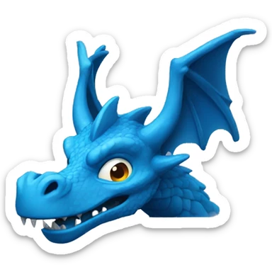 Dragão azul sticker