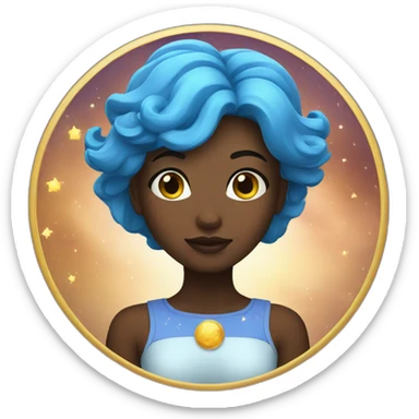 Astrology girl sticker