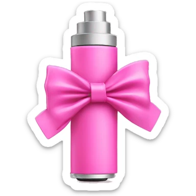 pink square vape with bow on it sticker