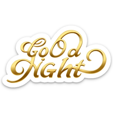 good night words sticker