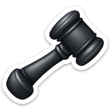 judge hammer sticker