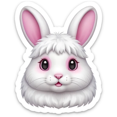 a cute and sweet rabbit sticker