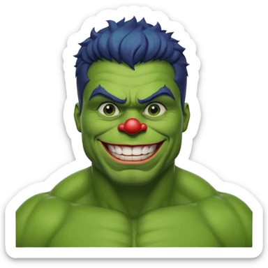 hulk palhaço sticker