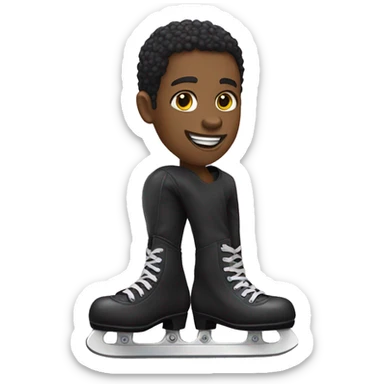 Patines negros  sticker