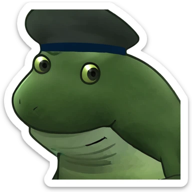 Shark with a top hat and skinny jeans sticker