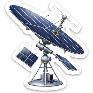 communication satellite sticker