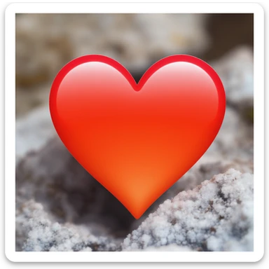 food heart emoji with a gradient effect sticker