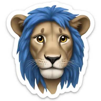 crip lion sticker