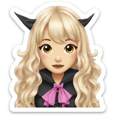 hime gyaru girl witch sticker