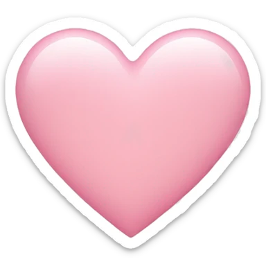 Light pink heart  sticker