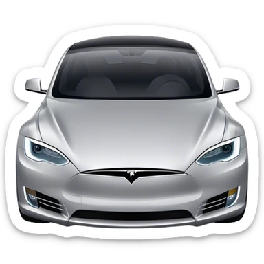 Tesla Model S - Tesla (Model Year: 2022) (Iconic colour: Silver) sticker