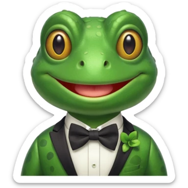 Um sapo comediante sticker