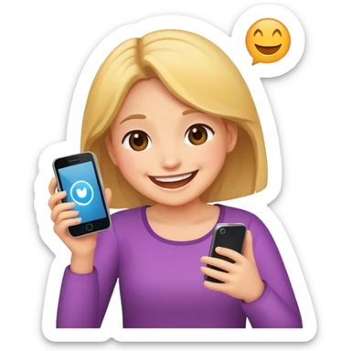 create emoji for fun situation in chat with girl sticker