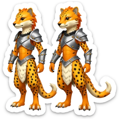 Grem2-Gremz-Cheetah-Sergal-fusion, full body  sticker