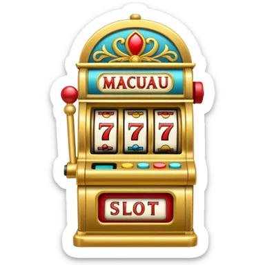 Slot machine, macau, thailand sticker