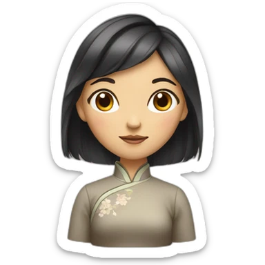 A Chinoise girl sticker