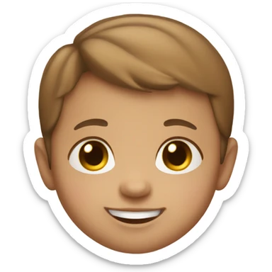 Smiley Baby hazelnut  sticker