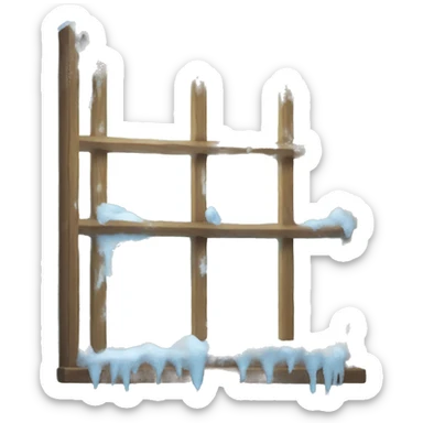 frosty window sticker